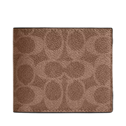 Cartera Coach Id Billfold Wallet In Signature Canvas