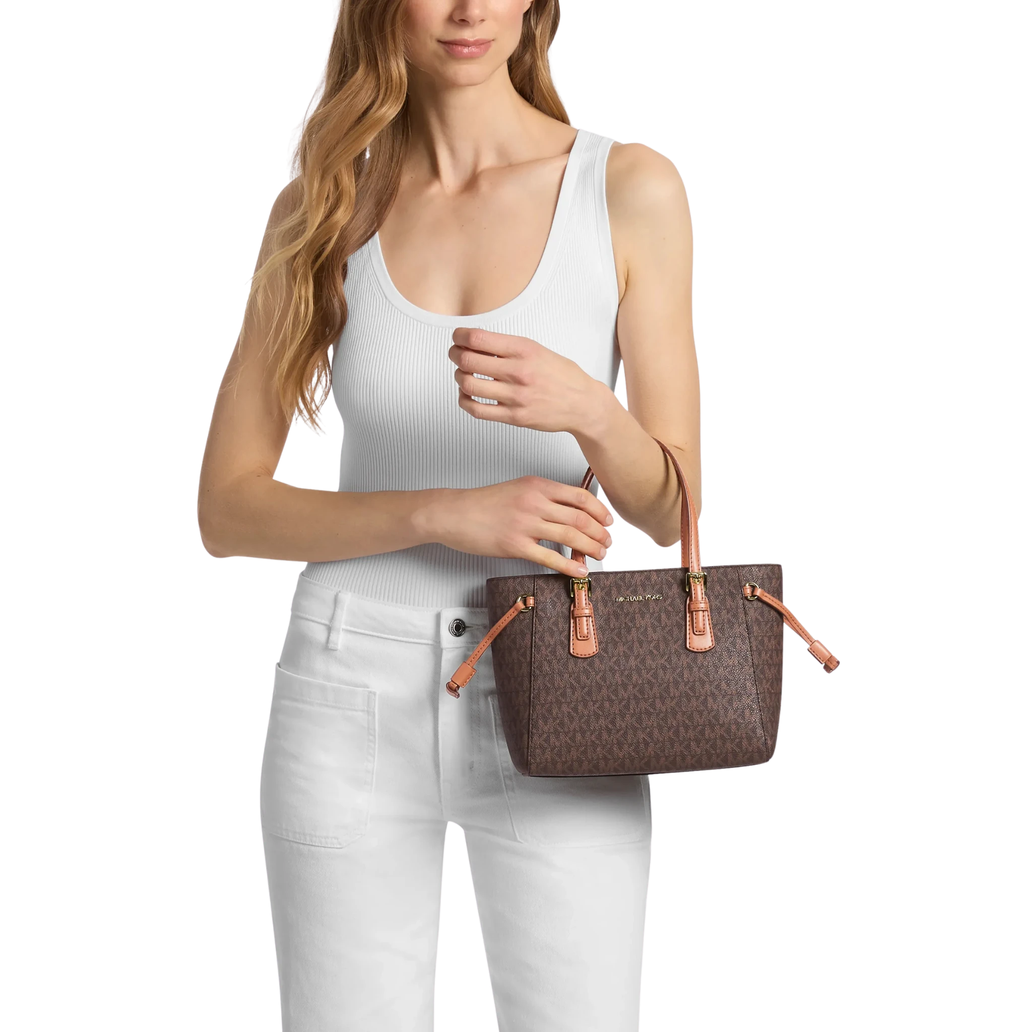 Bolsa Michael Kors Voyager Extra-Small Saffiano Leather Convertible Crossbody