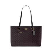 Bolsa Coach Station Tote Bag in Crossgrain Leather