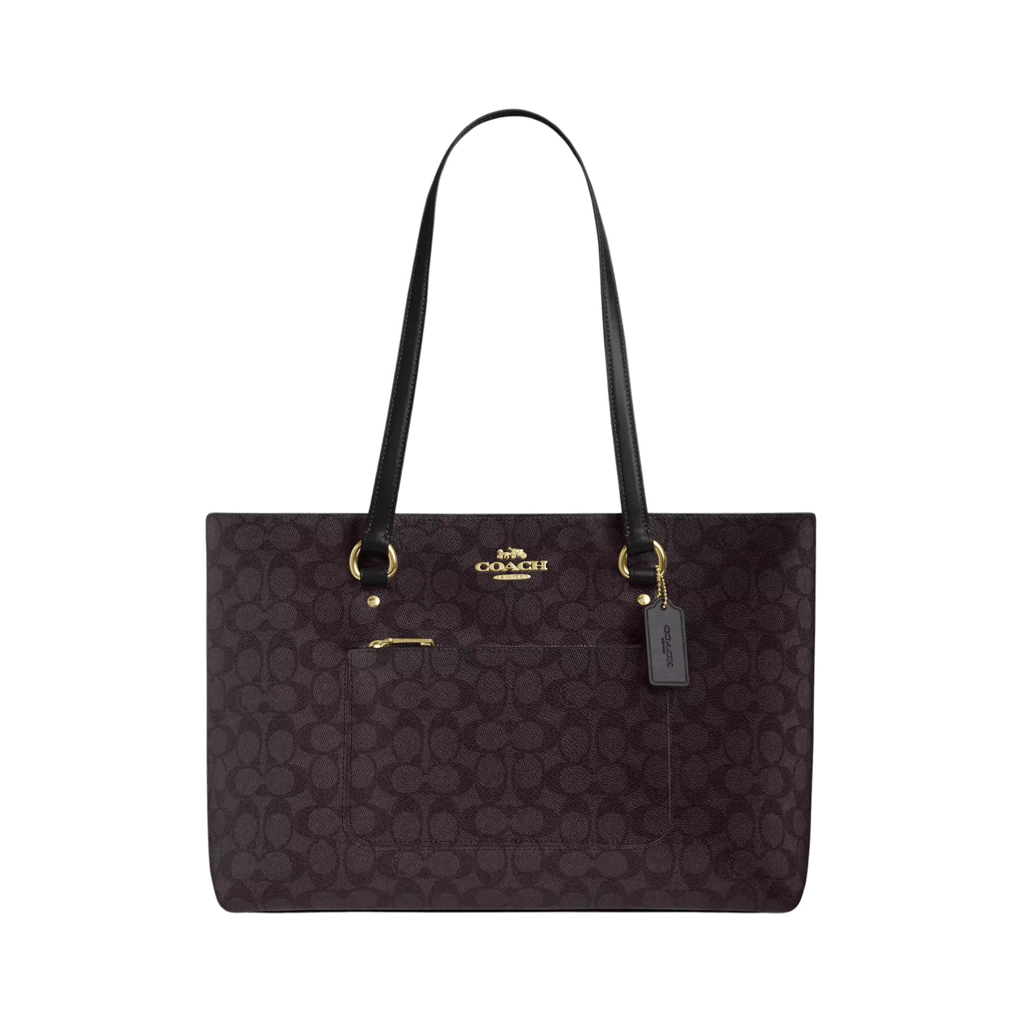 Bolsa Coach Station Tote Bag in Crossgrain Leather