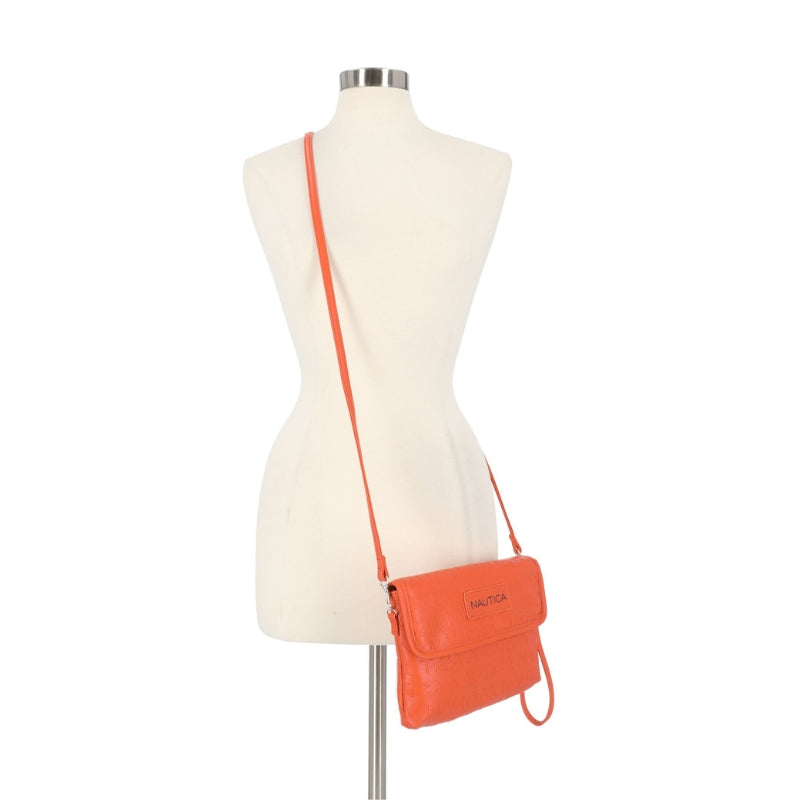 Bolsa Nautica Embossed Crossbody Wristlet
