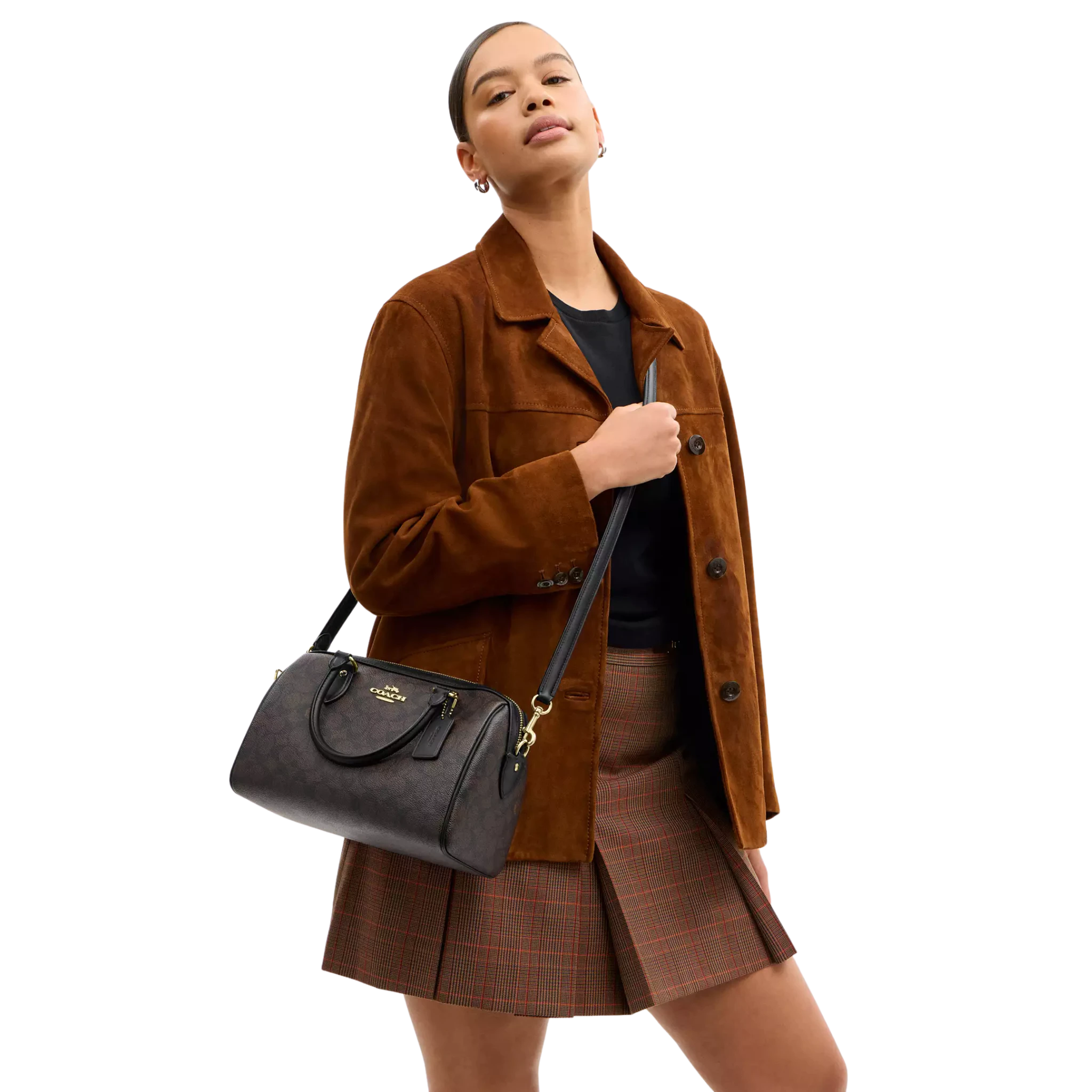 Bolsa Coach Rowan Satchel Bag In Signature Canvas