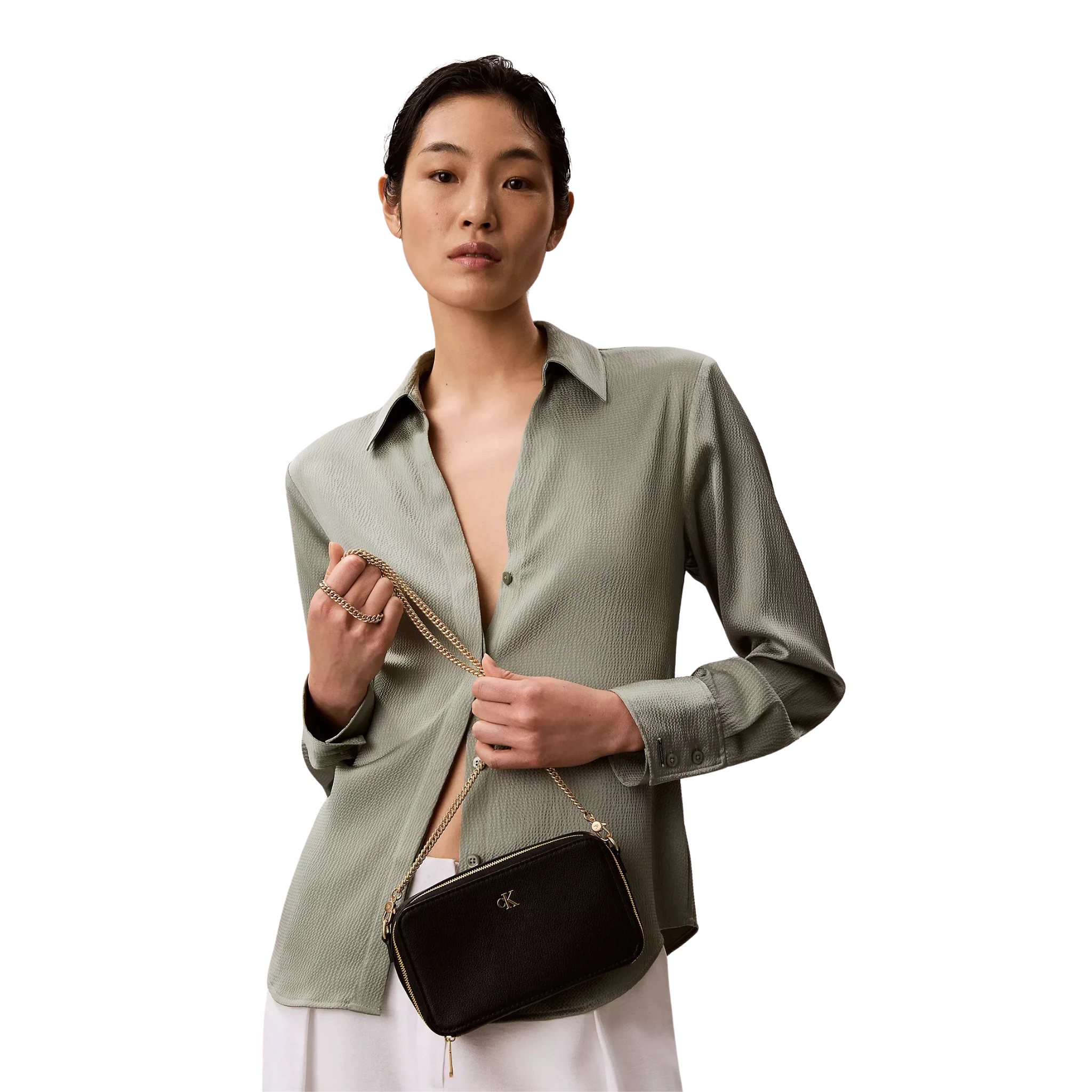 Bolsa Calvin Klein Minimal Monogram Camera Bag