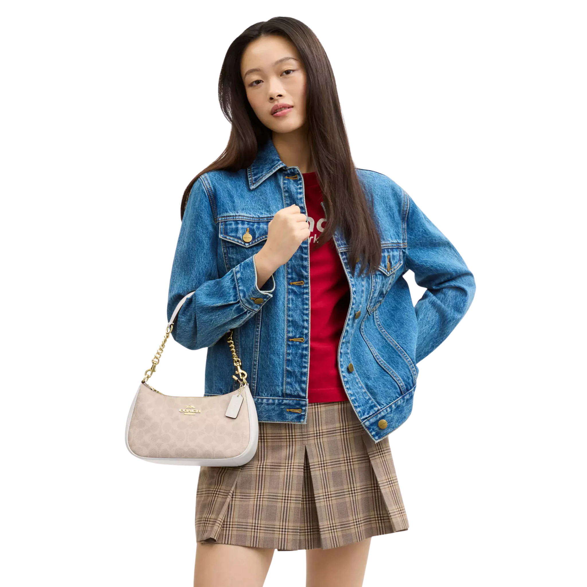 Bolsa Coach Teri Shoulder Bag In Signature Canvas