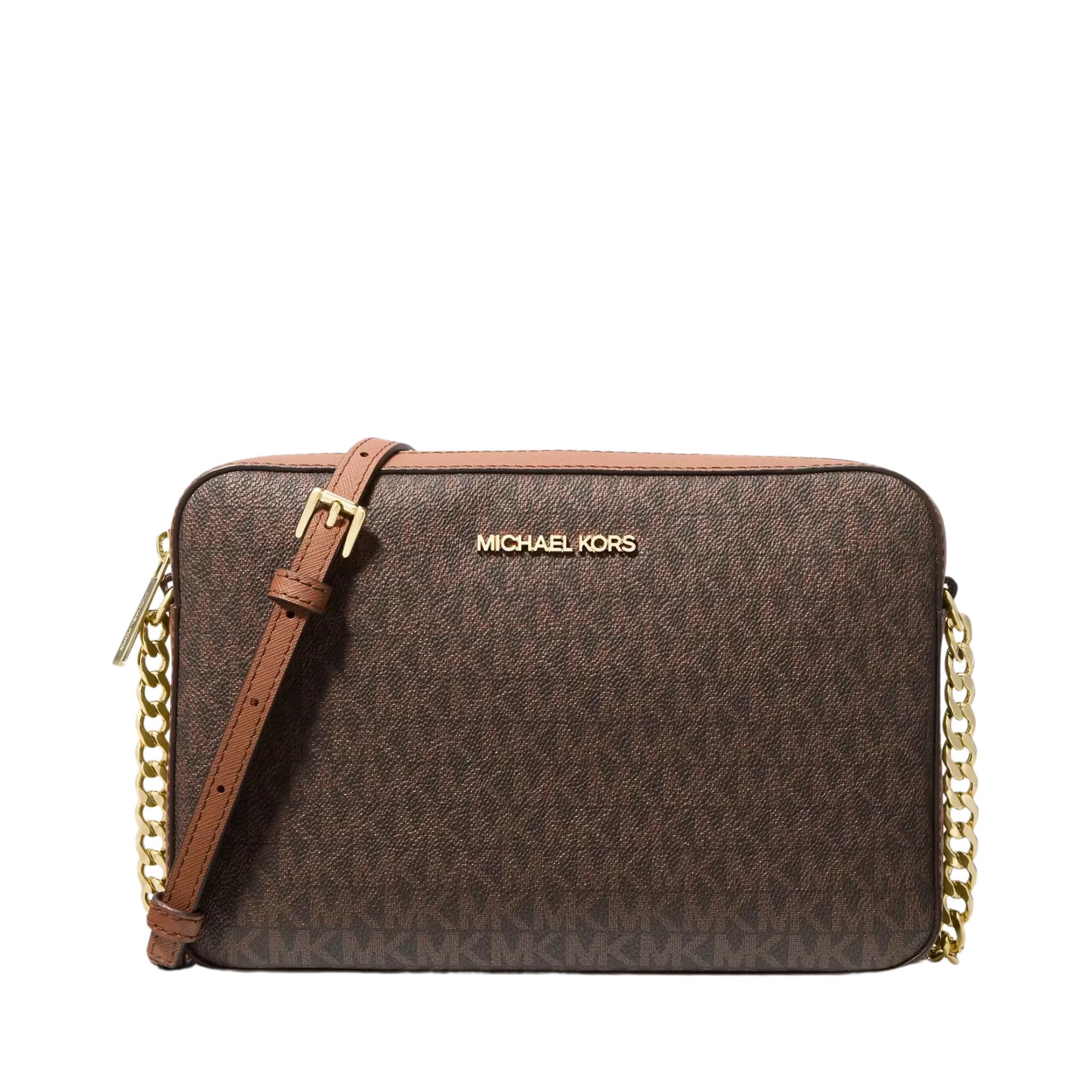 Bolsa Michael Kors Jet Set Large Printed Logo Crossbody Bag