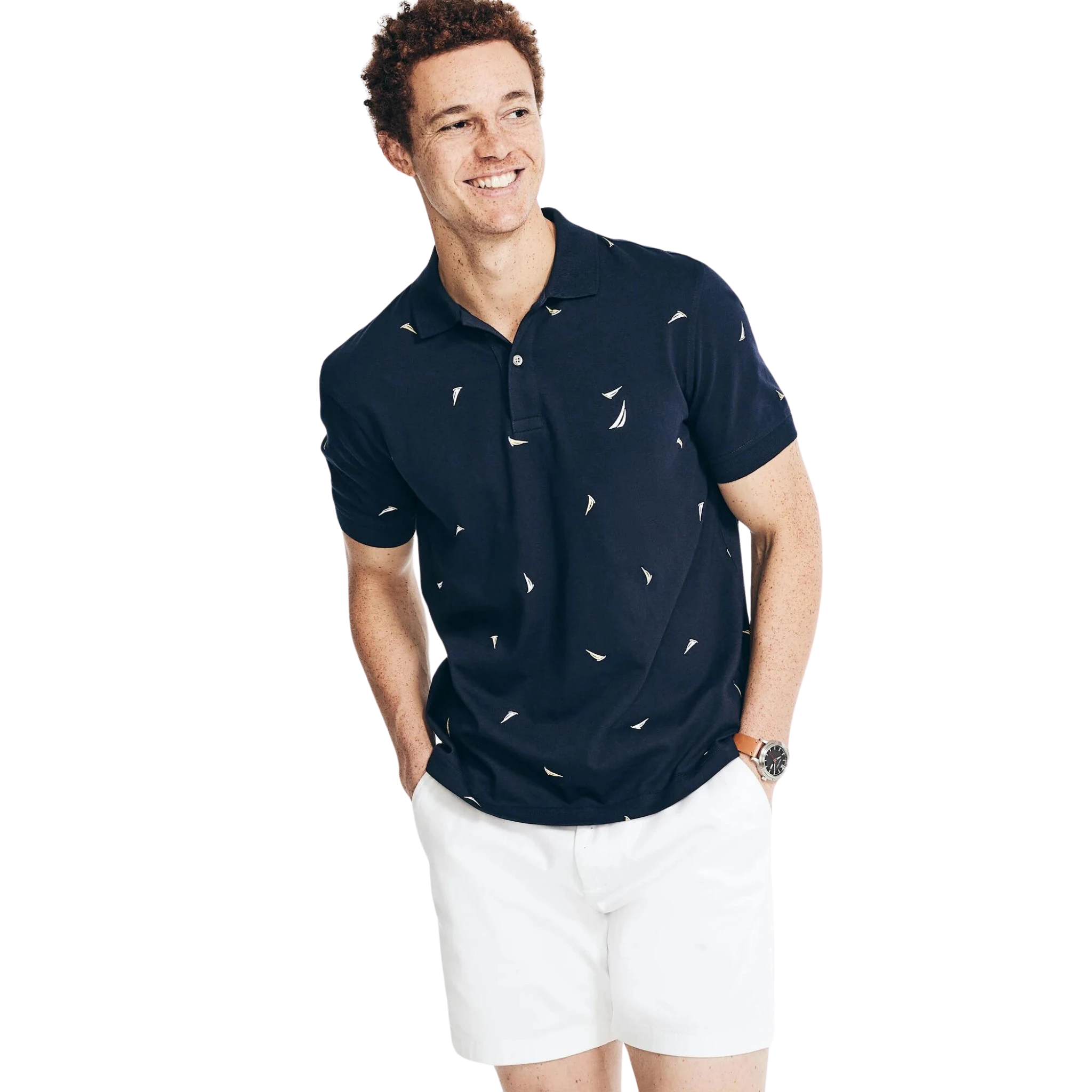 Playera Tipo Polo Nautica Classic Fit Printed Polo