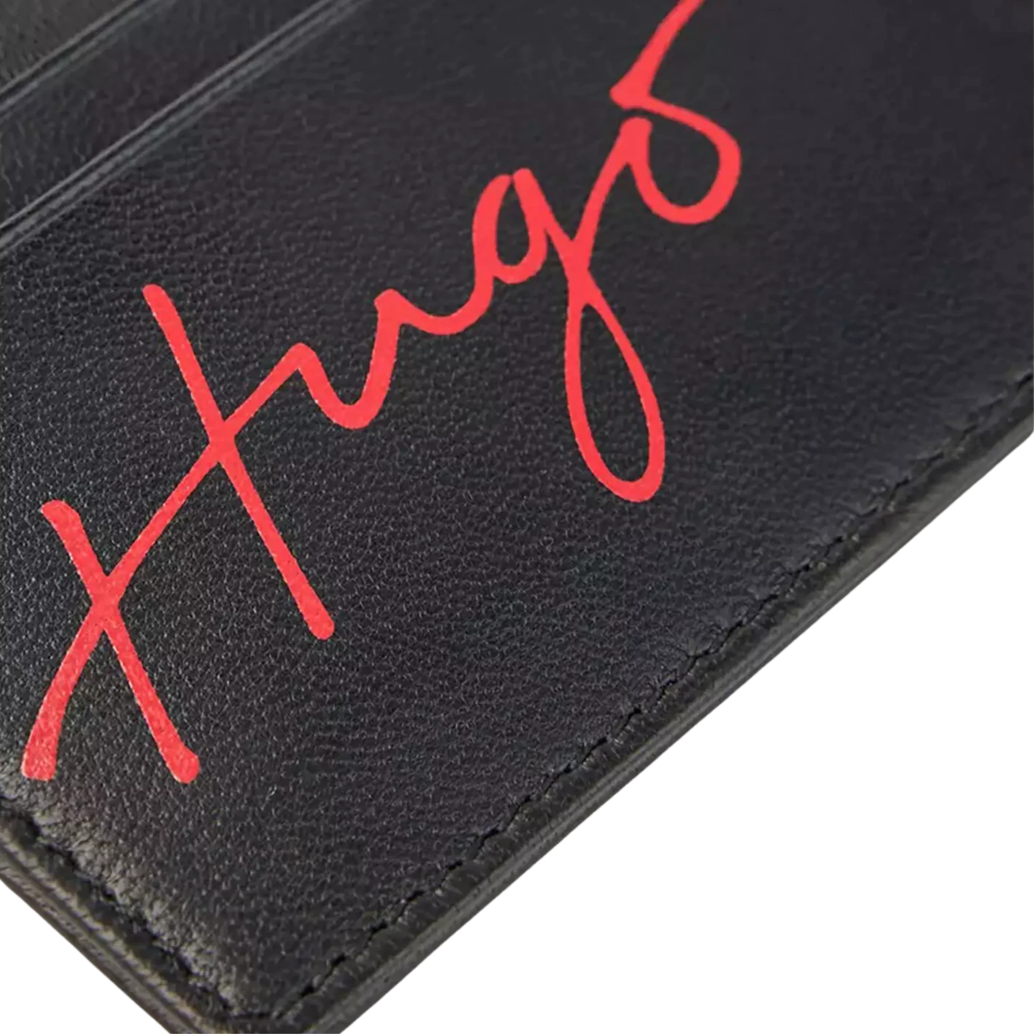 Tarjetero Hugo Handwritten Logo Card Holder
