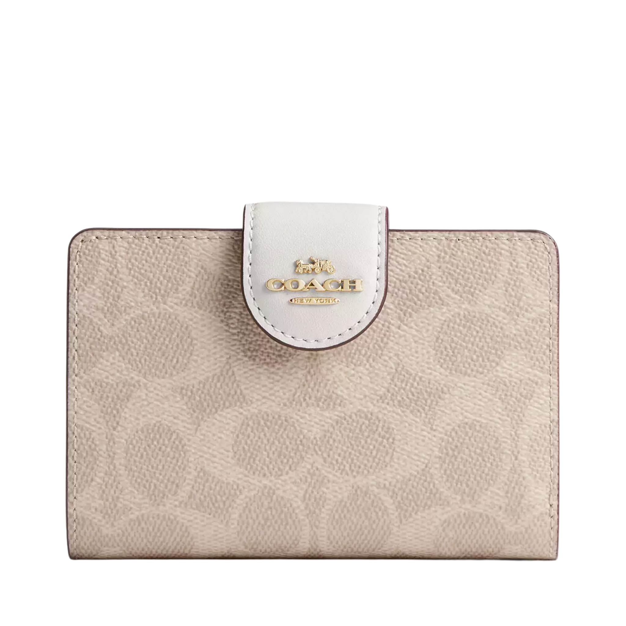 Cartera Coach Medium Corner Zip Wallet In Signature Canvas