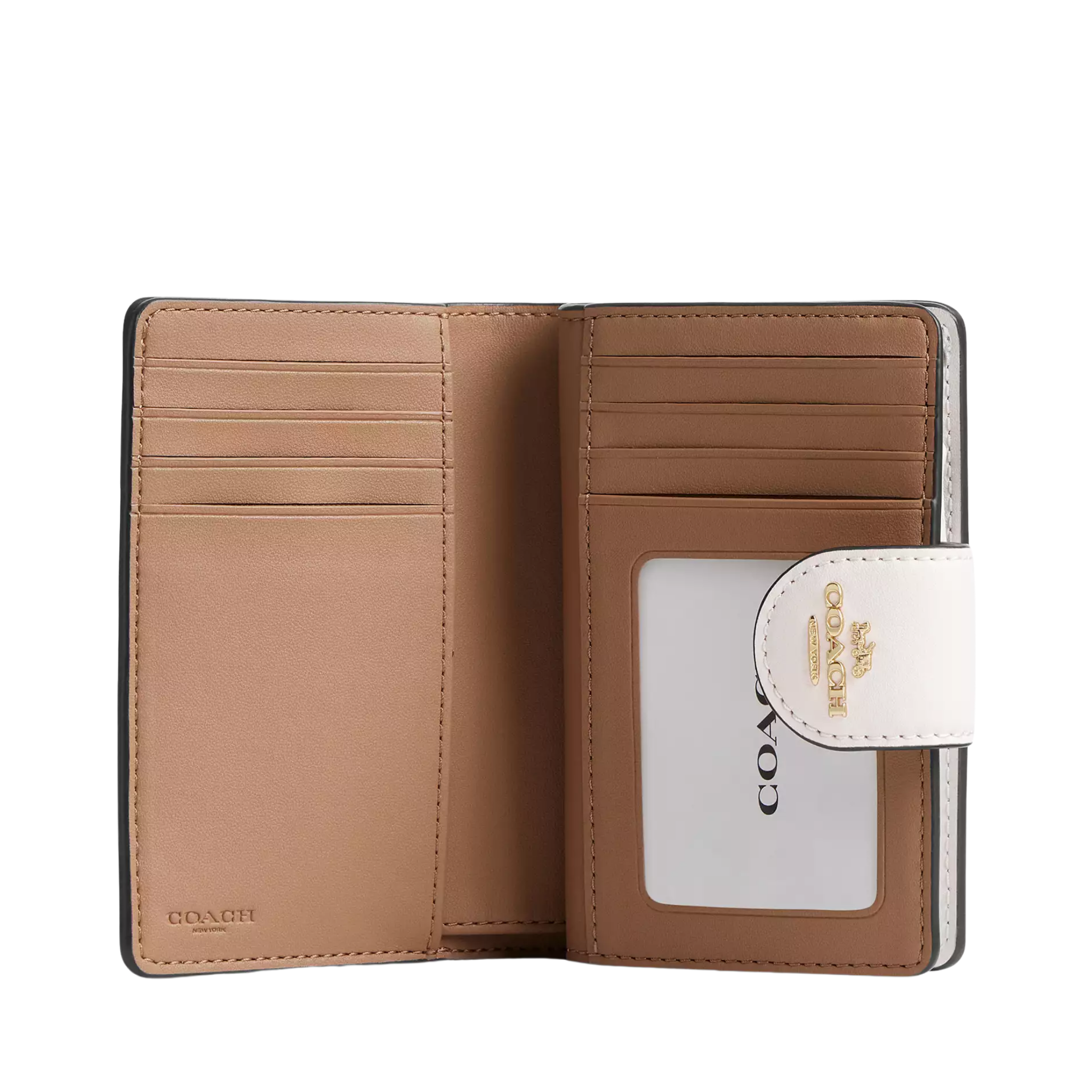 Cartera Coach Medium Corner Zip Wallet In Signature Canvas