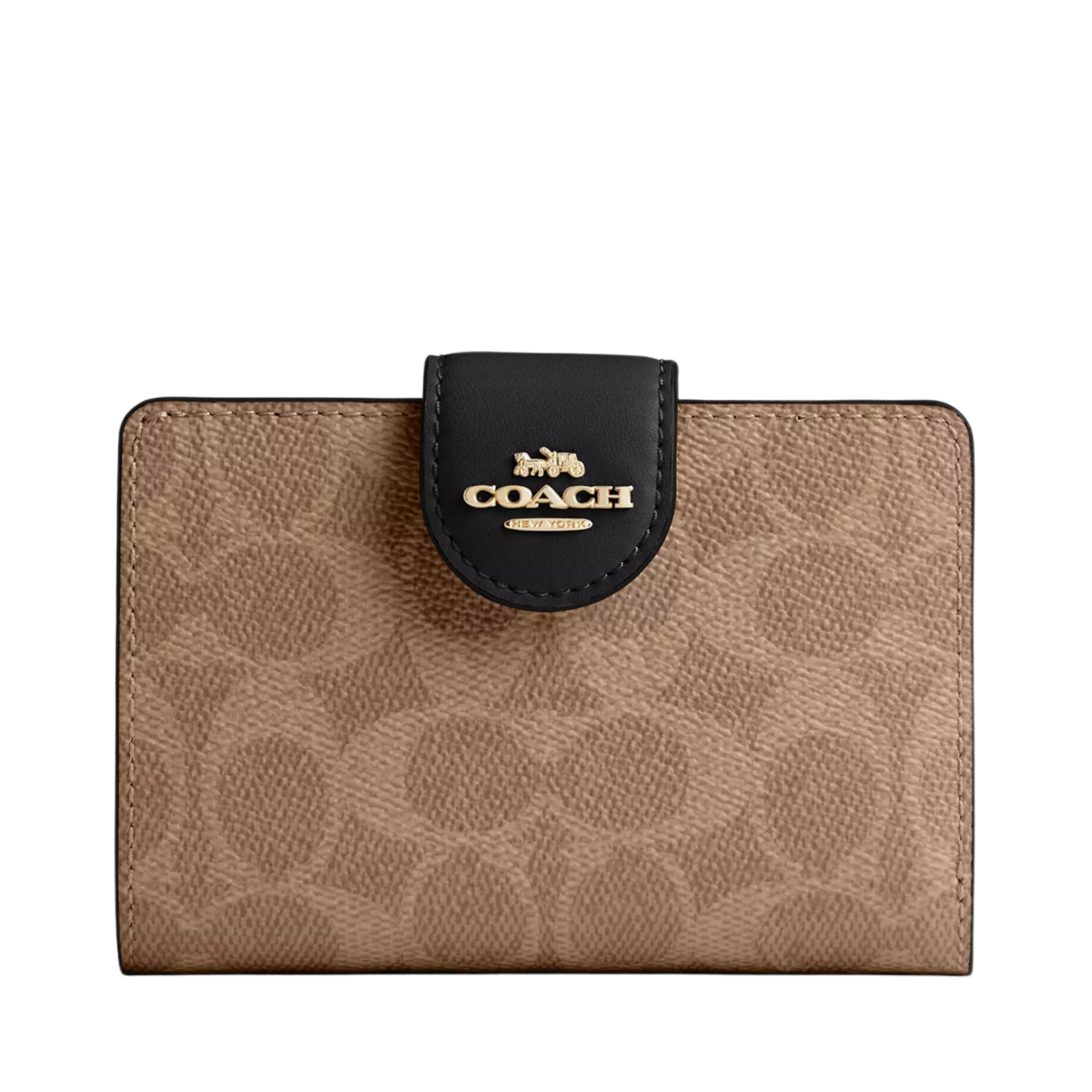 Cartera Coach Medium Corner Zip Wallet In Signature Canvas