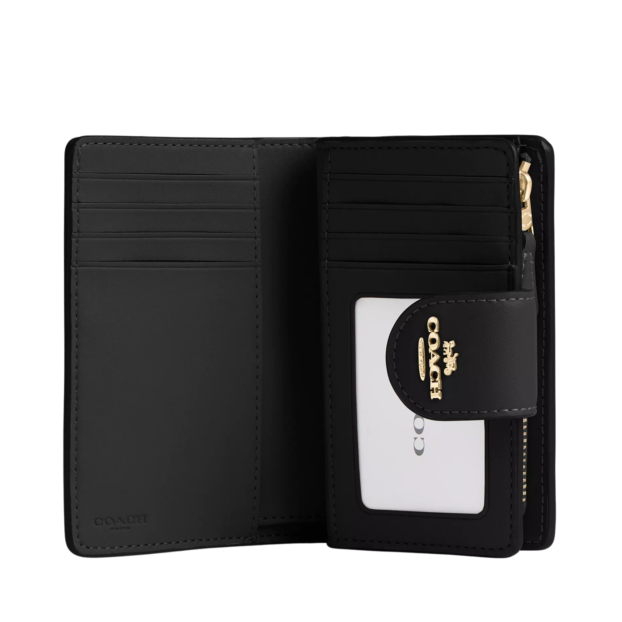 Cartera Coach Medium Corner Zip Wallet In Signature Canvas