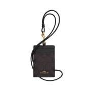 Tarjetero Gafete Coach Id Lanyard In Signature Canvas