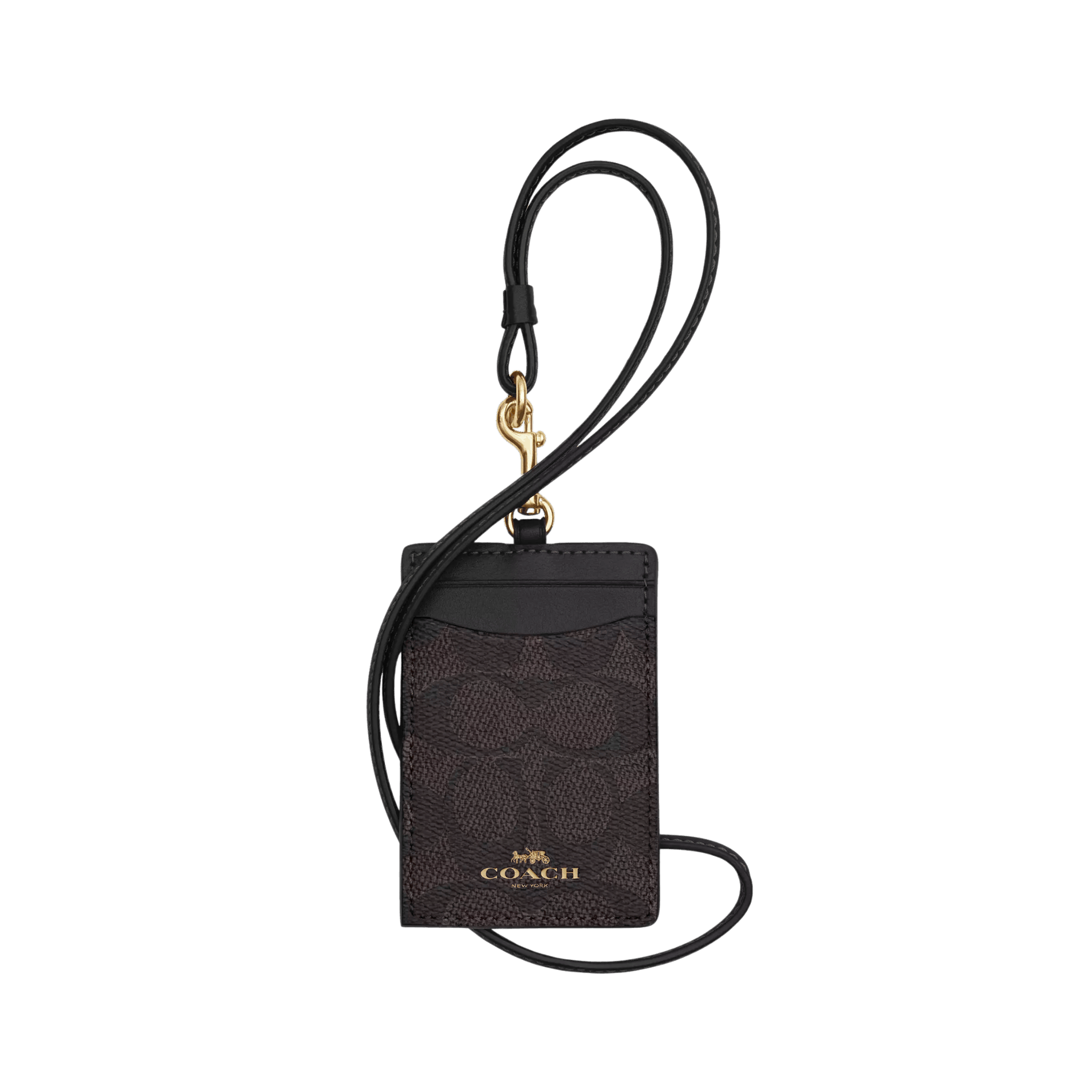 Tarjetero Gafete Coach Id Lanyard In Signature Canvas