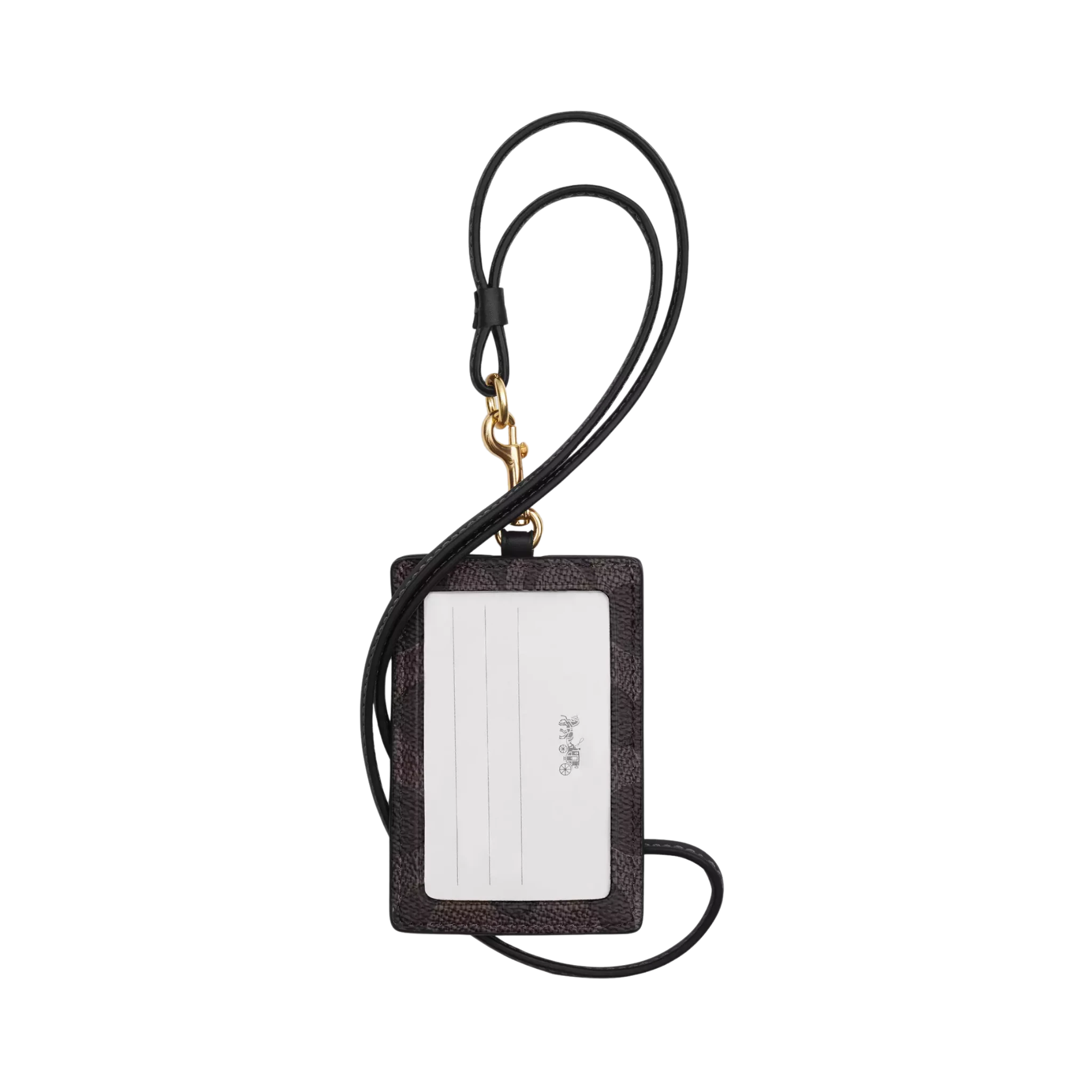 Tarjetero Gafete Coach Id Lanyard In Signature Canvas