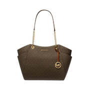 Bolsa Michael Kors Jet Set Large Signature Logo Shoulder Bag