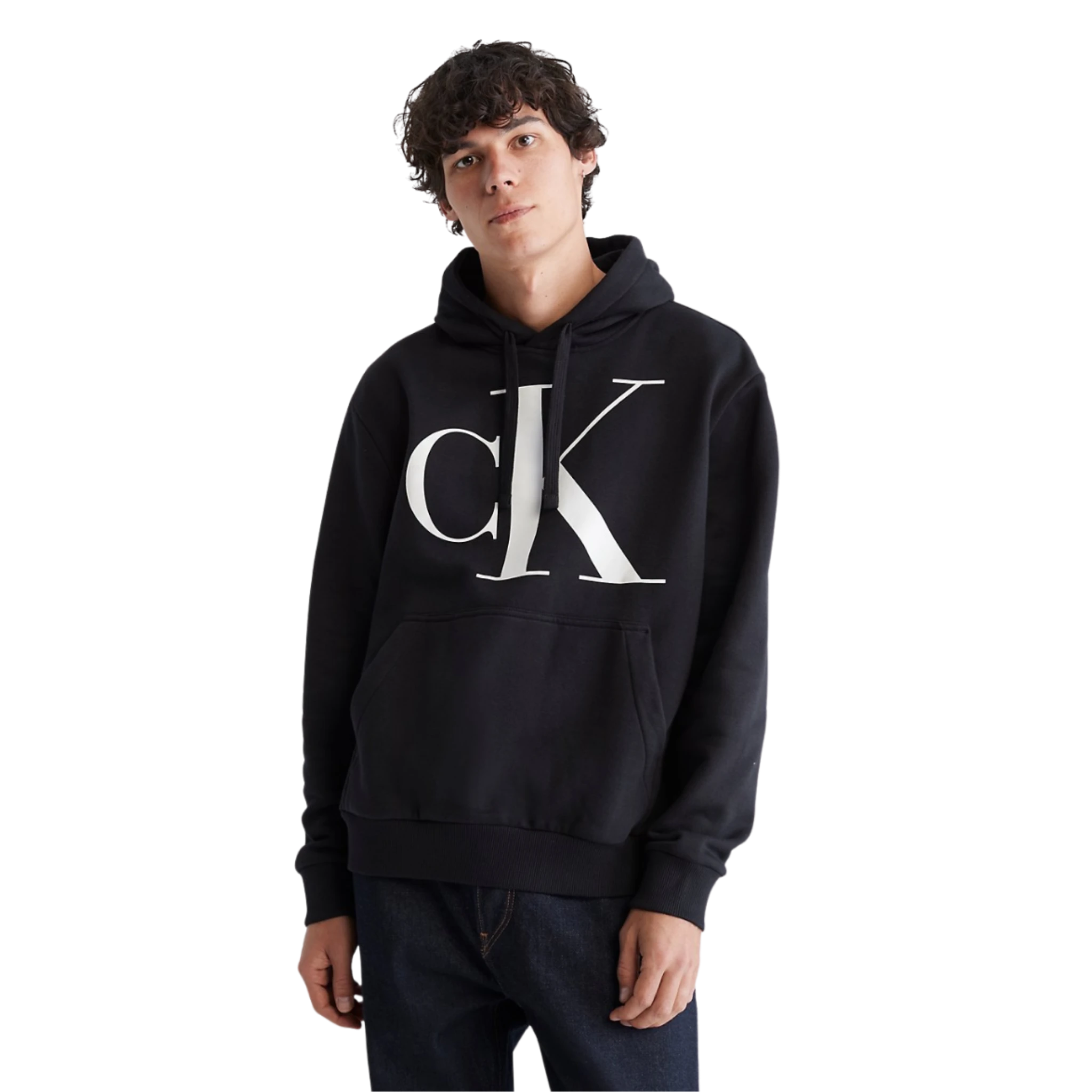Sudadera Calvin Klein Monogram Logo Fleece Hoodie