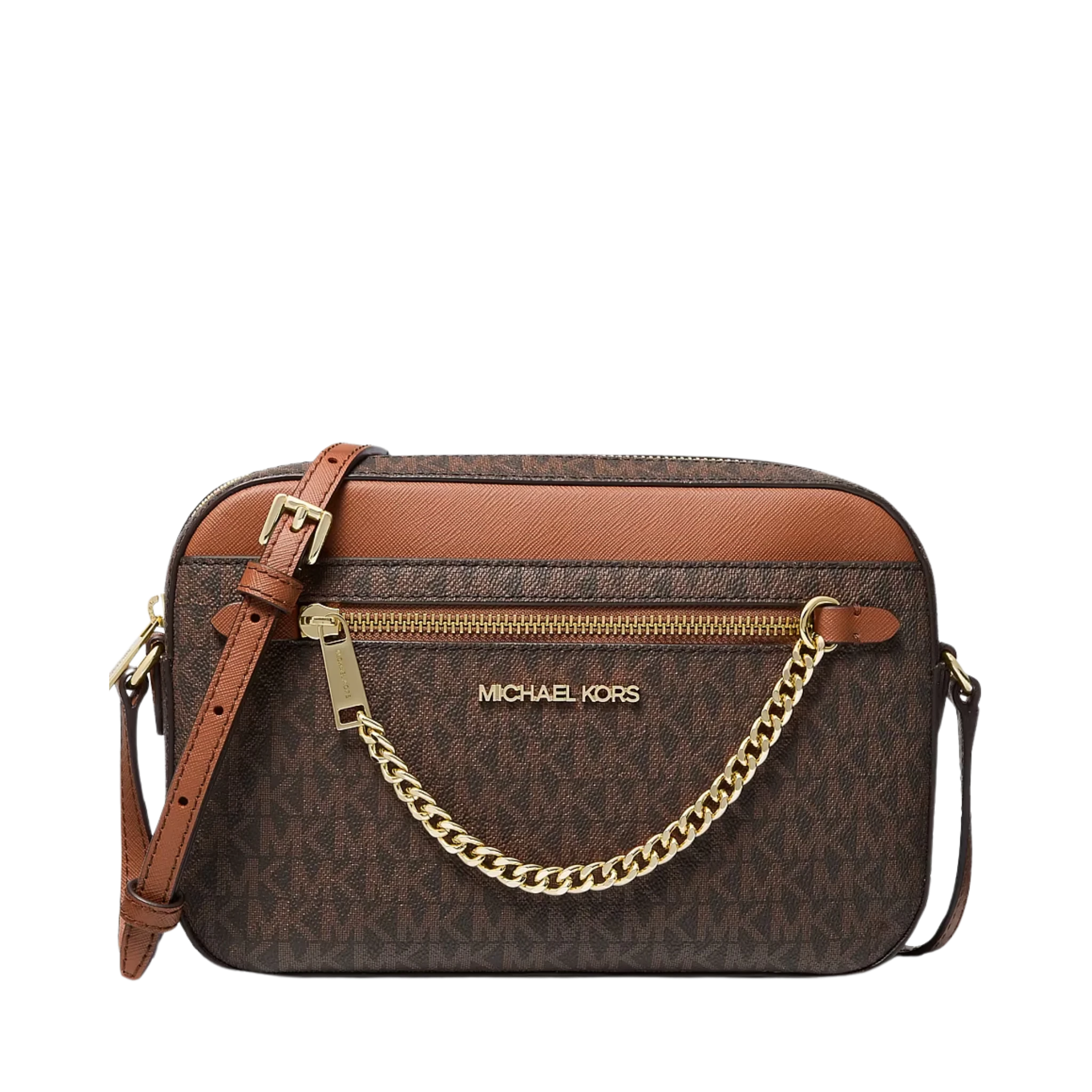 Bolsa Michael Kors Jet Set Large Logo Crossbody Bag