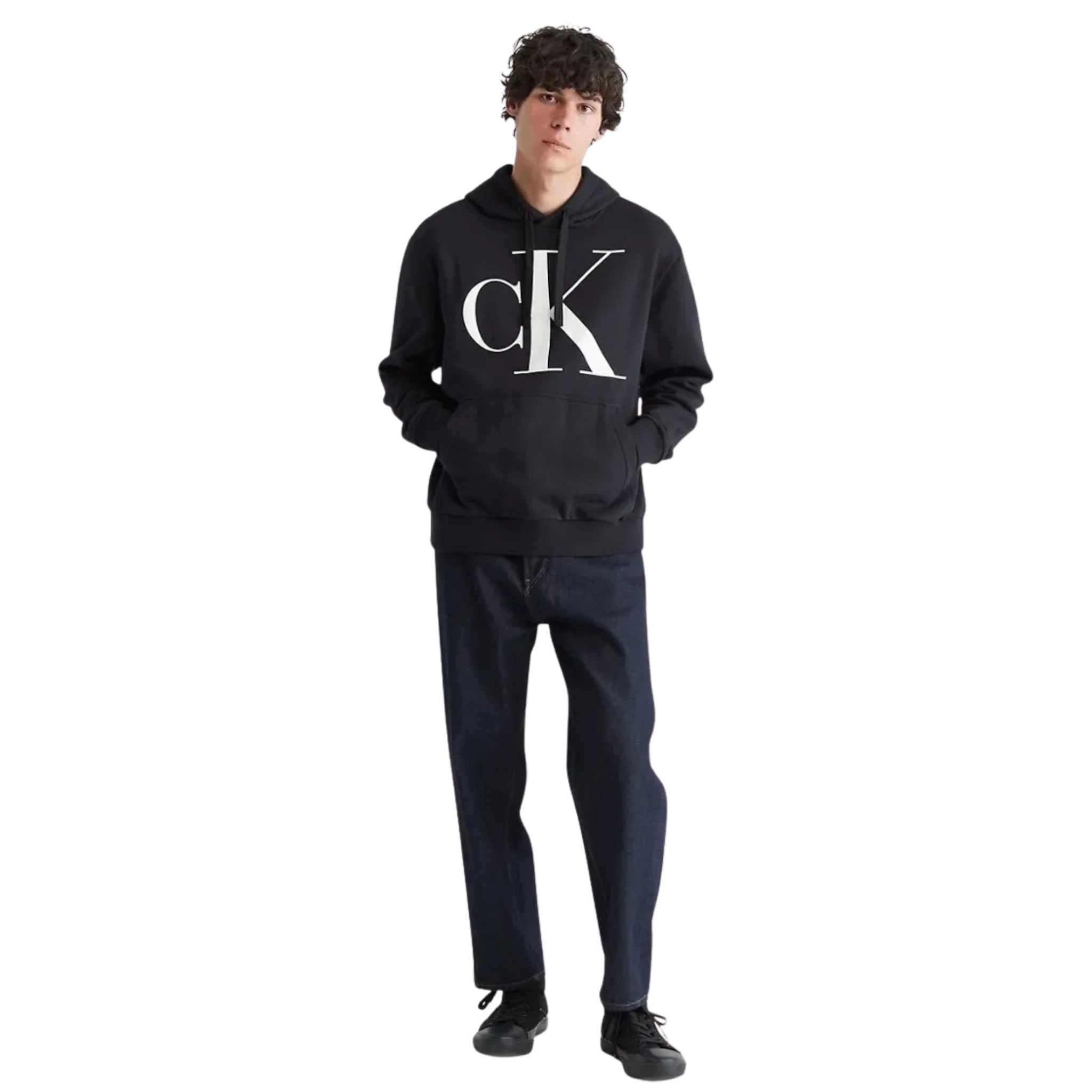Sudadera Calvin Klein Monogram Logo Fleece Hoodie