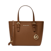 Bolsa Michael Kors Jet Set Travel Extra-Small Saffiano Leather Top-Zip Tote Bag