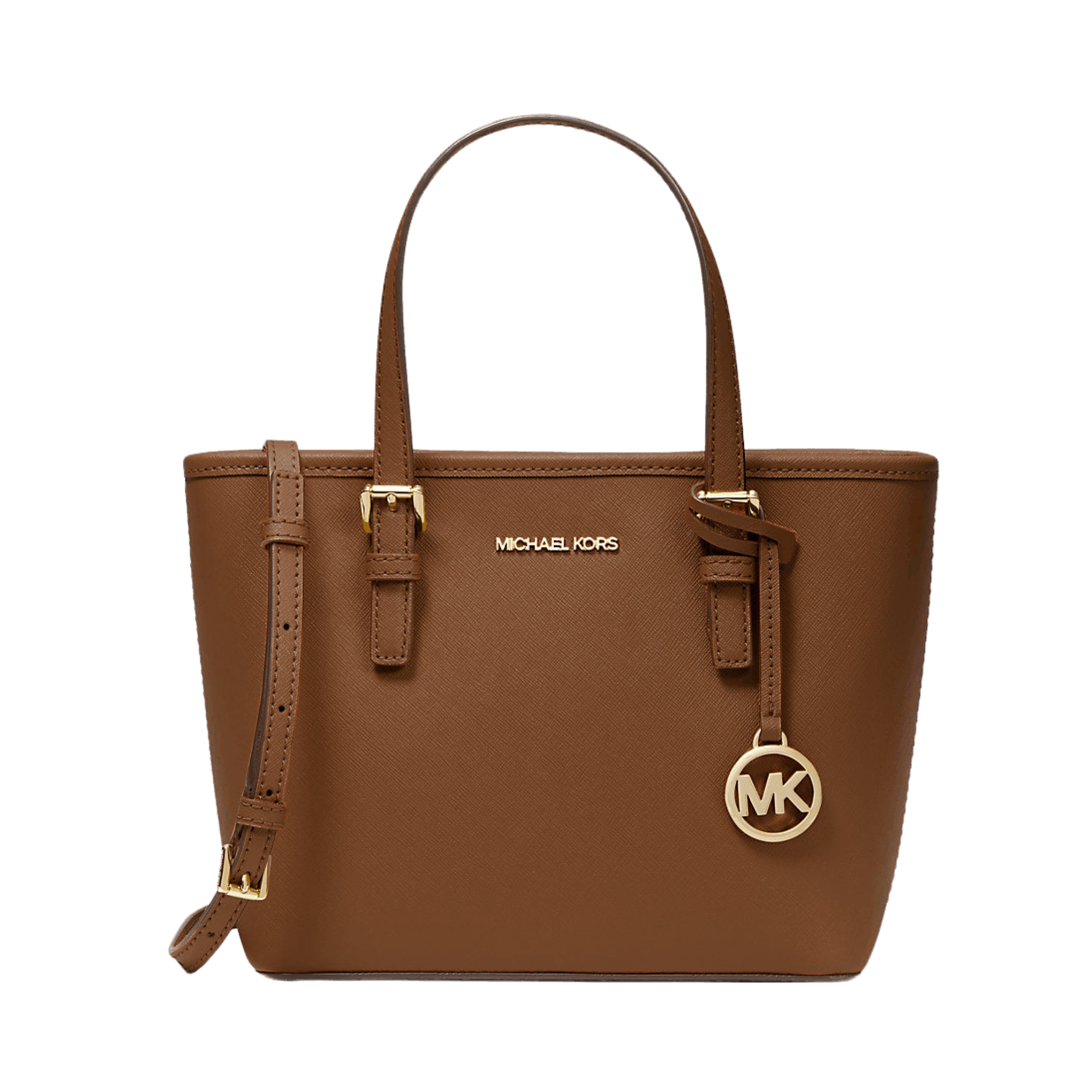 Bolsa Michael Kors Jet Set Travel Extra-Small Saffiano Leather Top-Zip Tote Bag