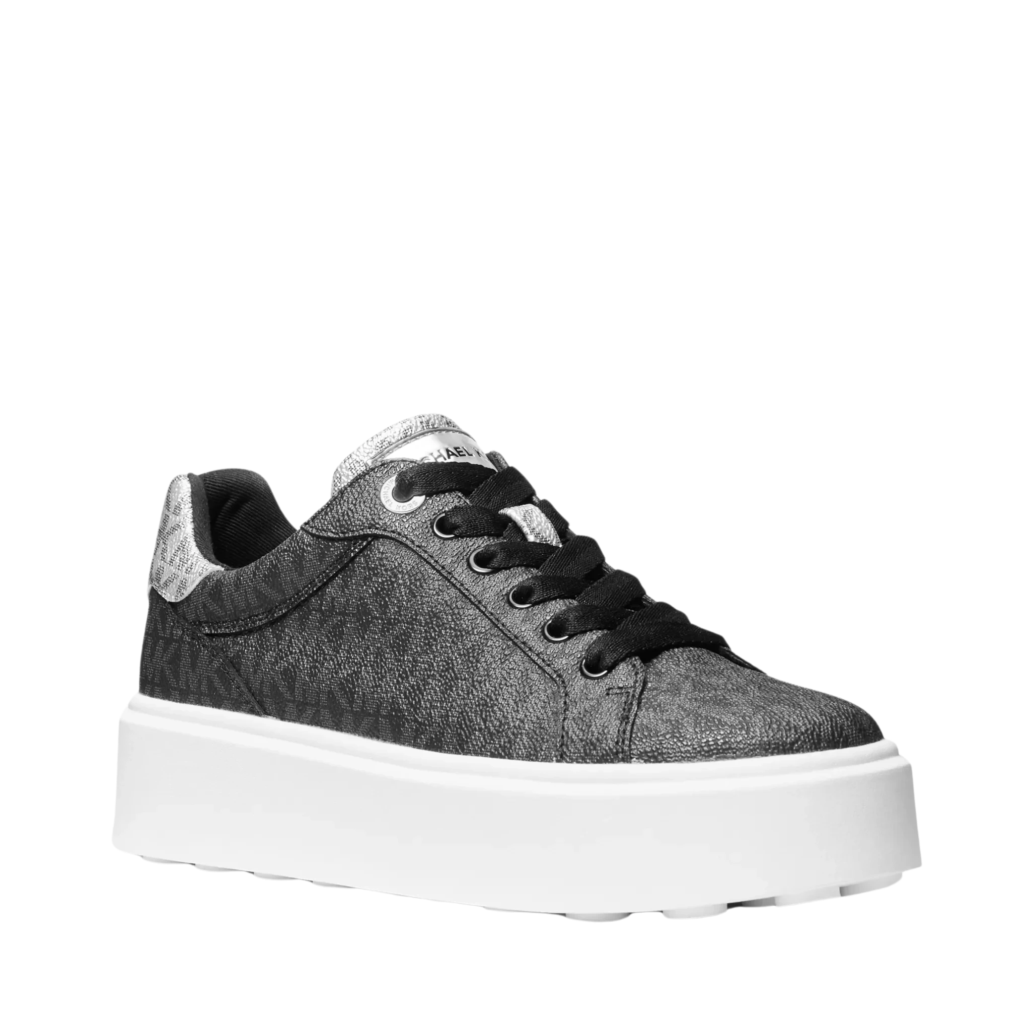 Tenis Michael Kors Romey Metallic Two-Tone Signature Logo Platform Sneaker