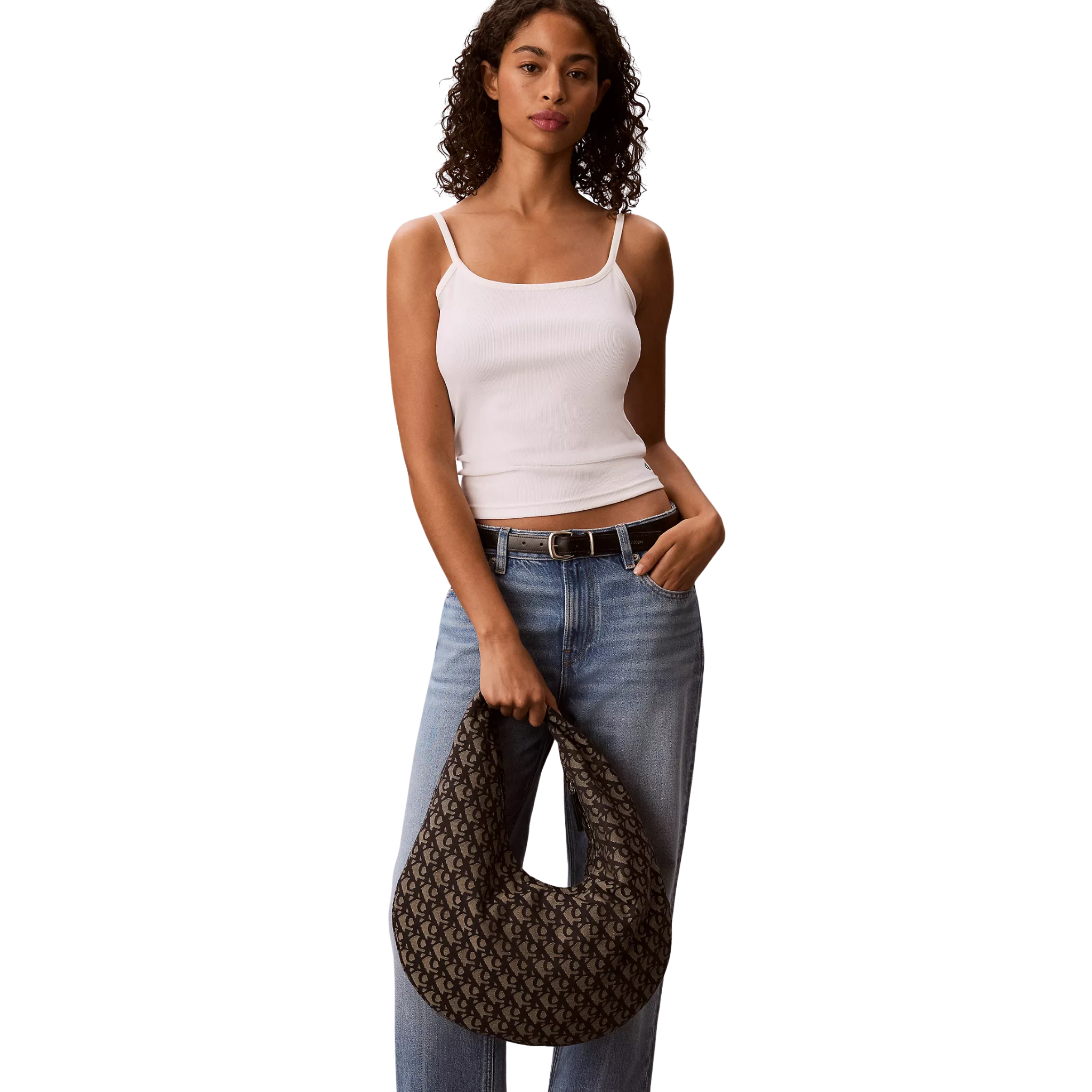 Bolsa Calvin Klein Allover Monogram Crescent