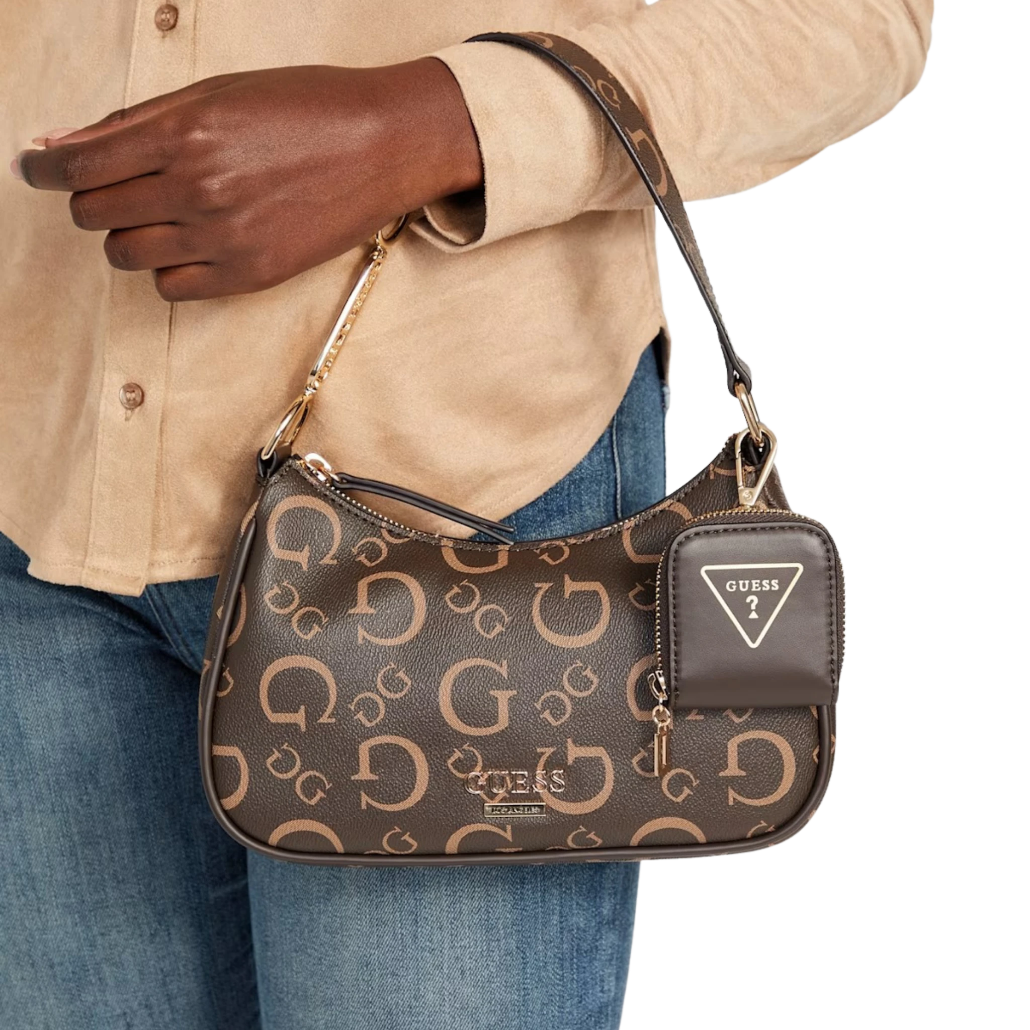Bolsa Guess Oona Logo Shoulder Bag
