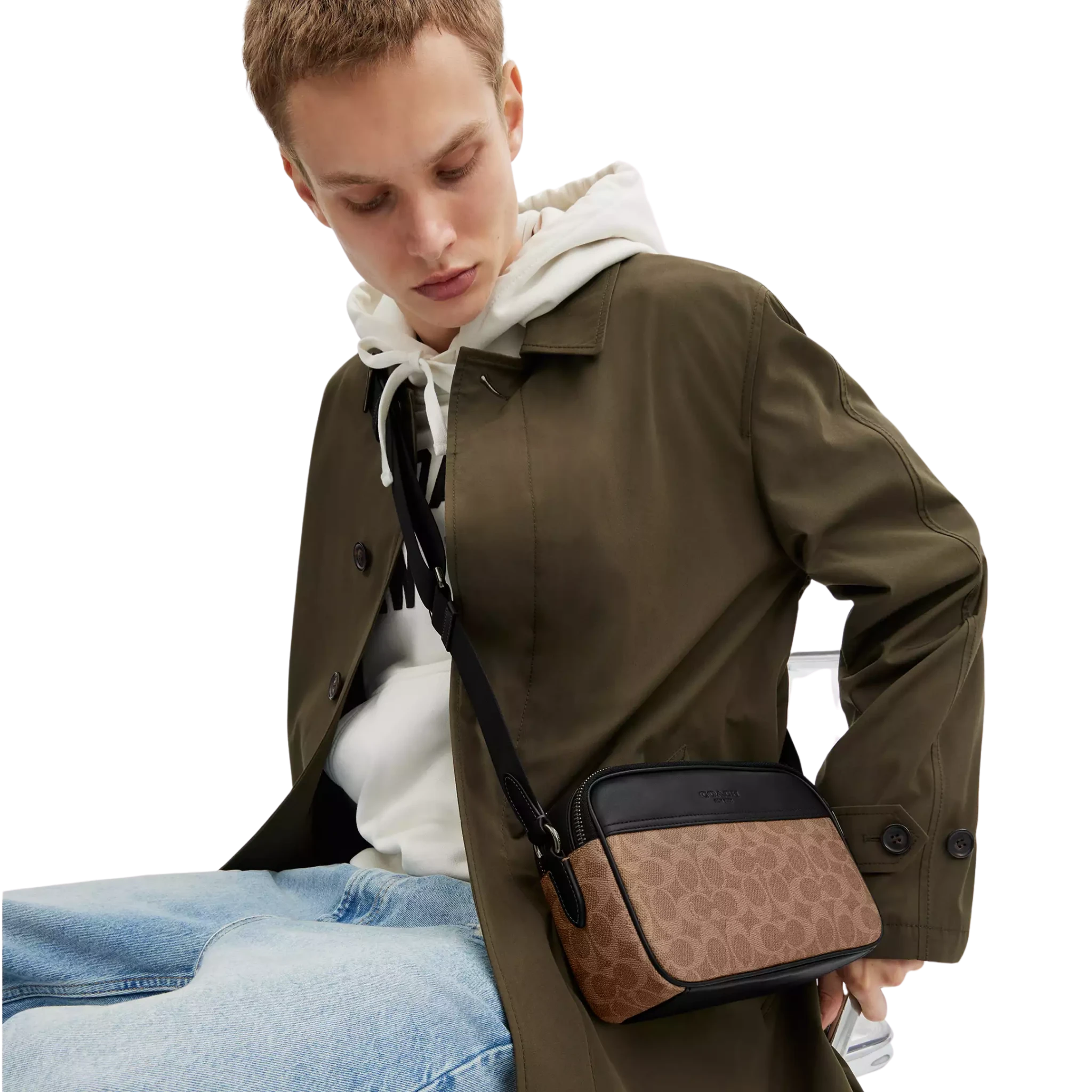 Bandolera Coach Graham Crossbody Bag In Signature Canvas
