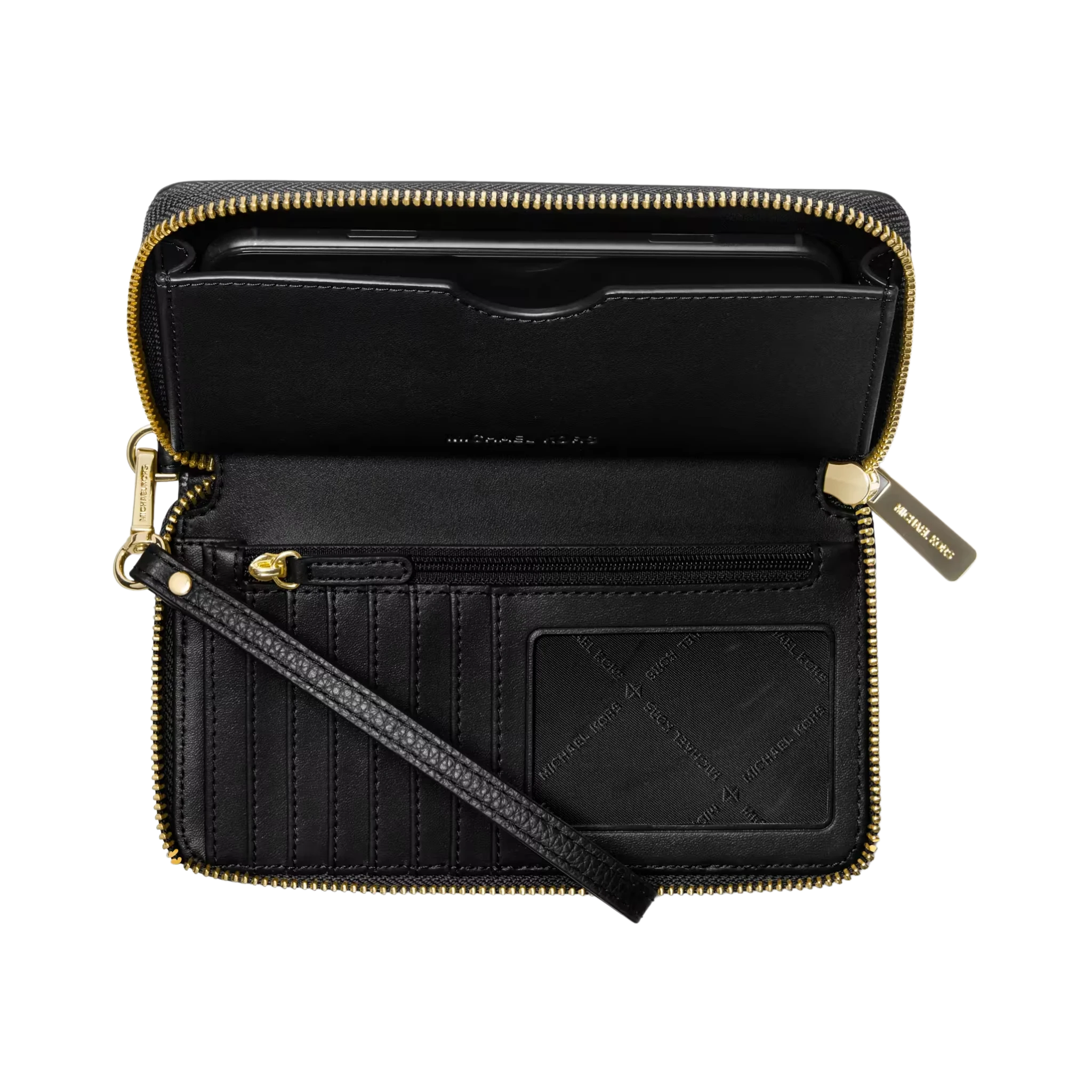 Cartera Michael Kors Large Pebbled Leather Smartphone Wristlet
