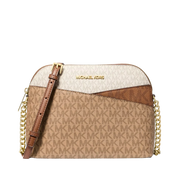 Bolsa Michael Kors Jet Set Travel Medium Dome Color Block Signature Logo Crossbody