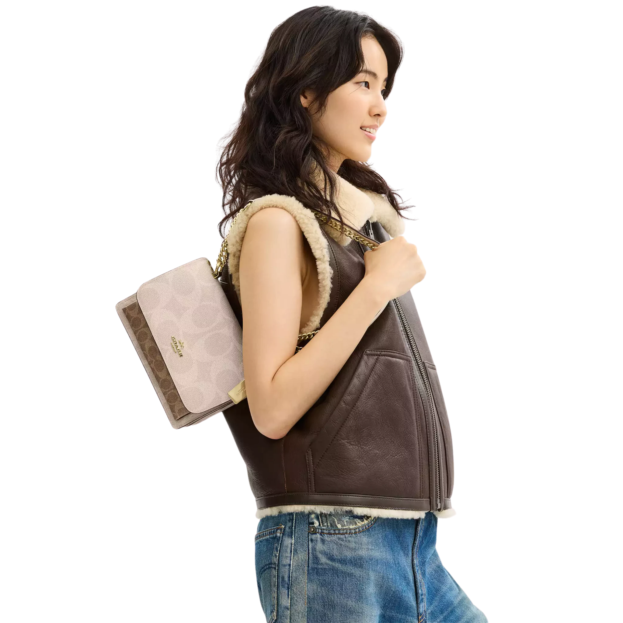 Bolsa Coach Klare Crossbody Bag In Blocked Signature Canvas