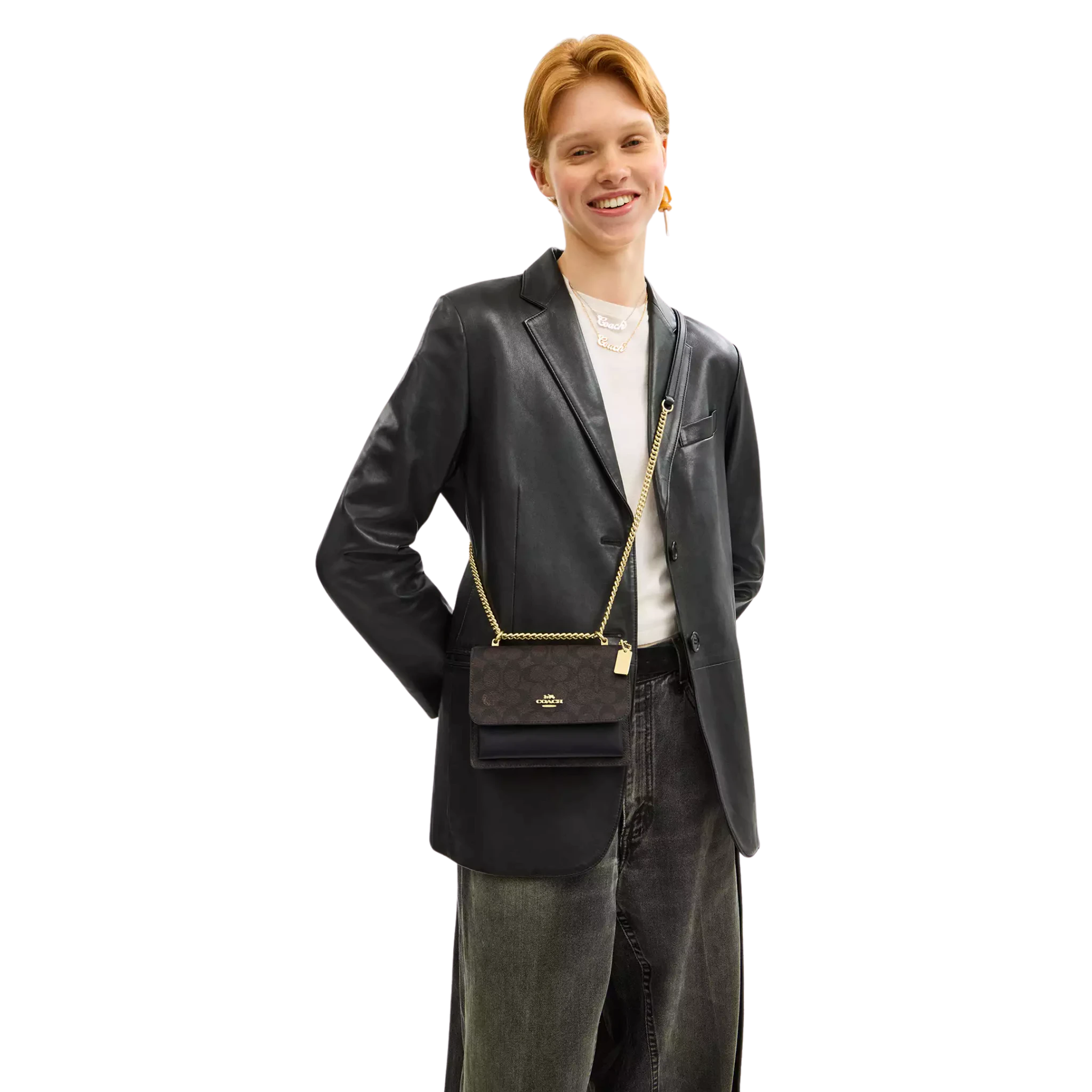 Bolsa Coach Mini Klare Crossbody Bag In Signature Canvas