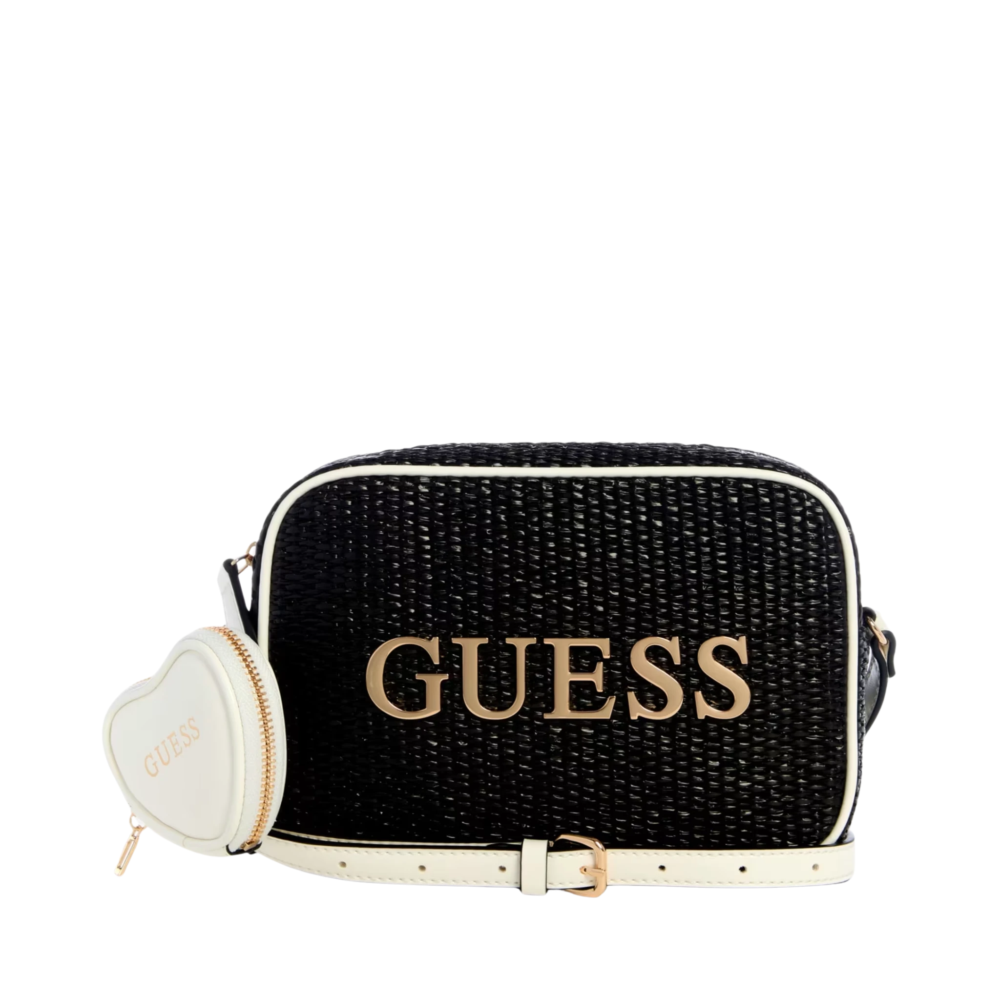 Bolsa Guess Pristina Straw Camera Crossbody