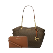 Set Michael Kors Jet Set Signature Canvas – Bolsa y Cartera