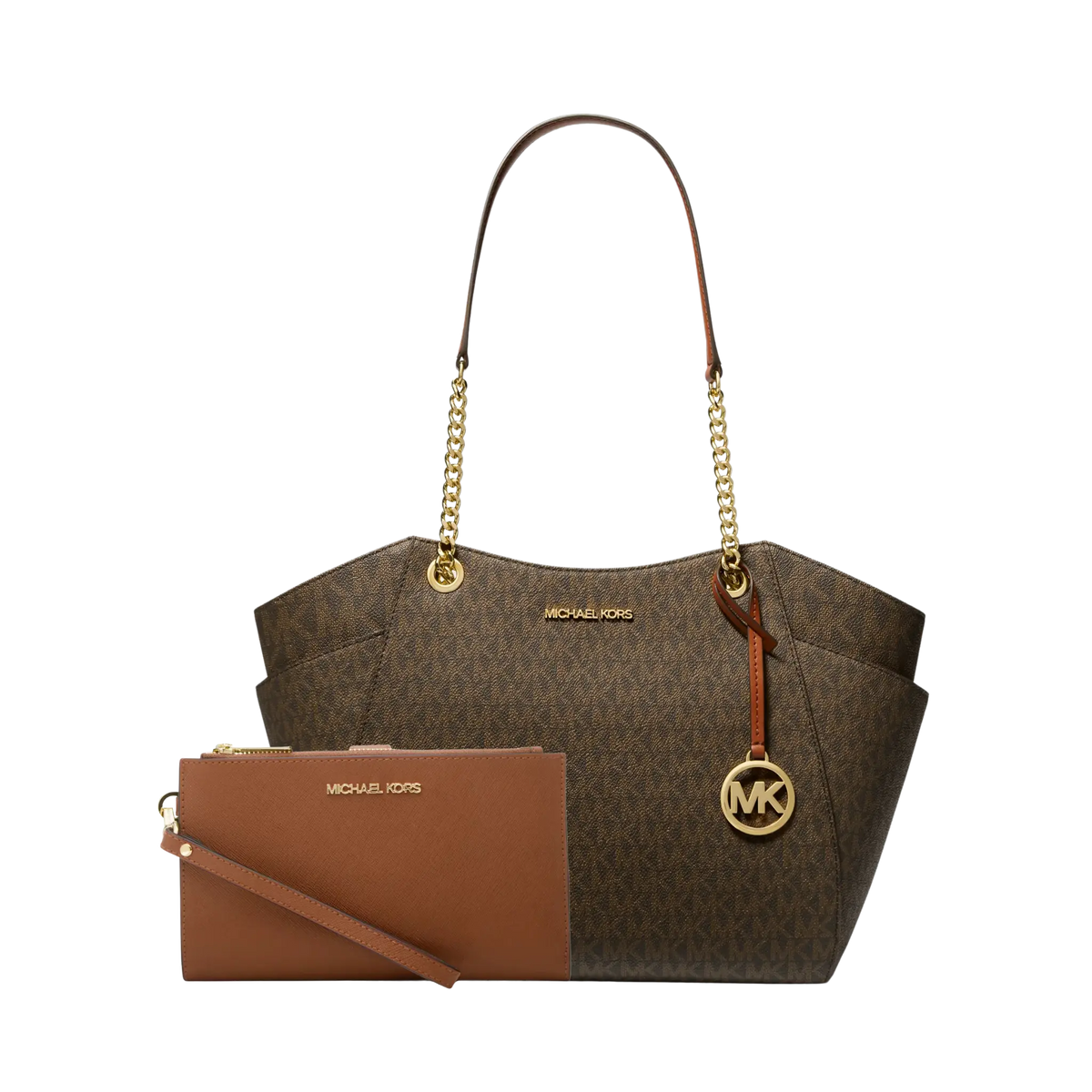 Set Michael Kors Jet Set Signature Canvas – Bolsa y Cartera