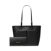 Set Michael Kors Jet Set Pocket and Trifold Leather Wallet - Bolsa y Cartera