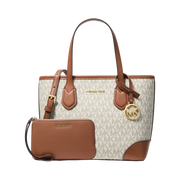 Set Michael Kors Eva Signature Logo and Jet Set Travel Wristlet - Bolsa y Monedero