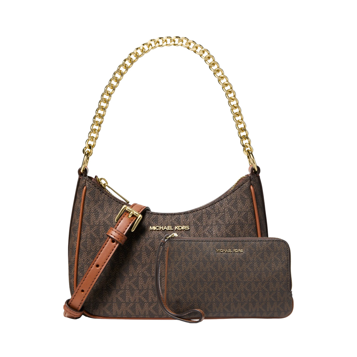 Set Michael Kors Jet Set Signature Canvas Logo Wallet – Bolsa y Monedero