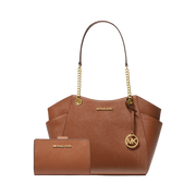 Set Michael Kors Jet Set and Medium Crossgrain Leather Wallet – Bolsa y Cartera