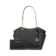 Set Michael Kors Jet Set and Medium Crossgrain Leather Wallet – Bolsa y Cartera