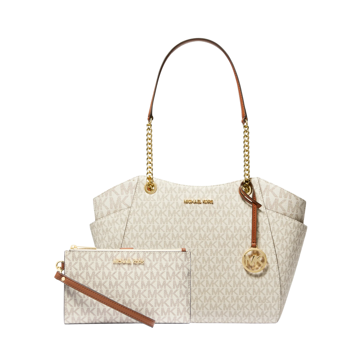Set Michael Kors Jet Set Signature Canvas – Bolsa y Cartera
