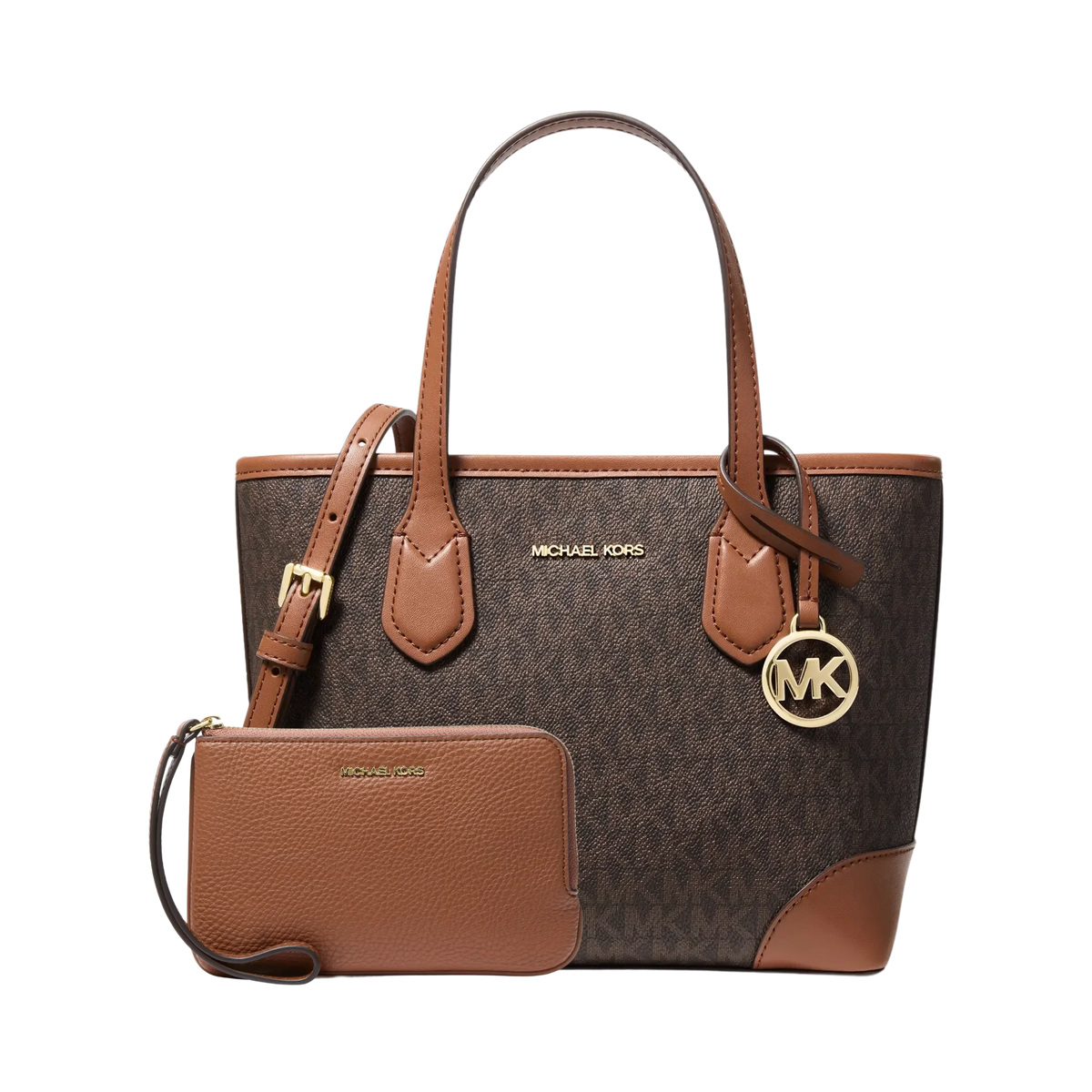 Set Michael Kors Eva Signature Logo and Jet Set Travel Wristlet - Bolsa y Monedero