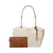 Set Michael Kors Jet Set Signature Canvas – Bolsa y Cartera