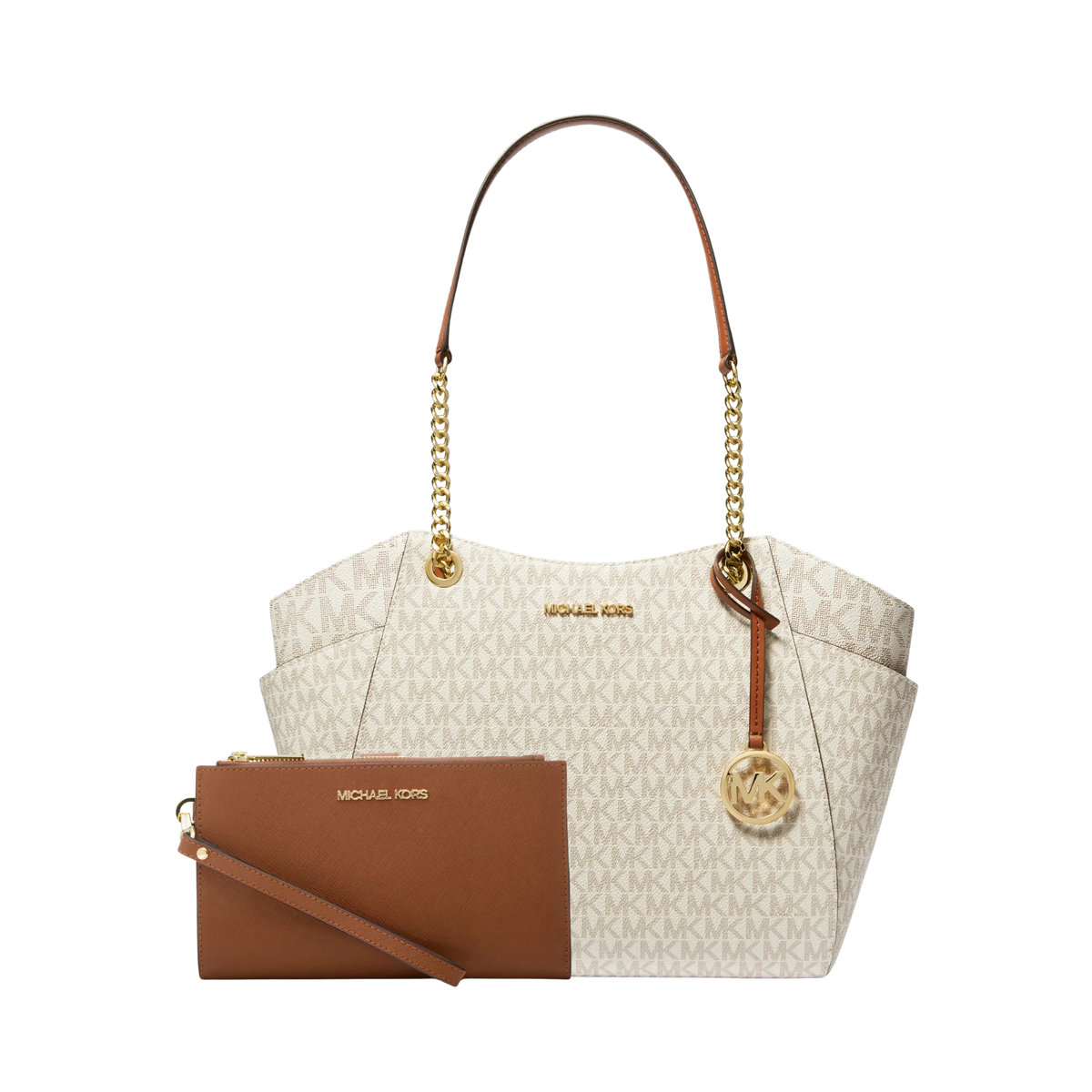 Set Michael Kors Jet Set Signature Canvas – Bolsa y Cartera