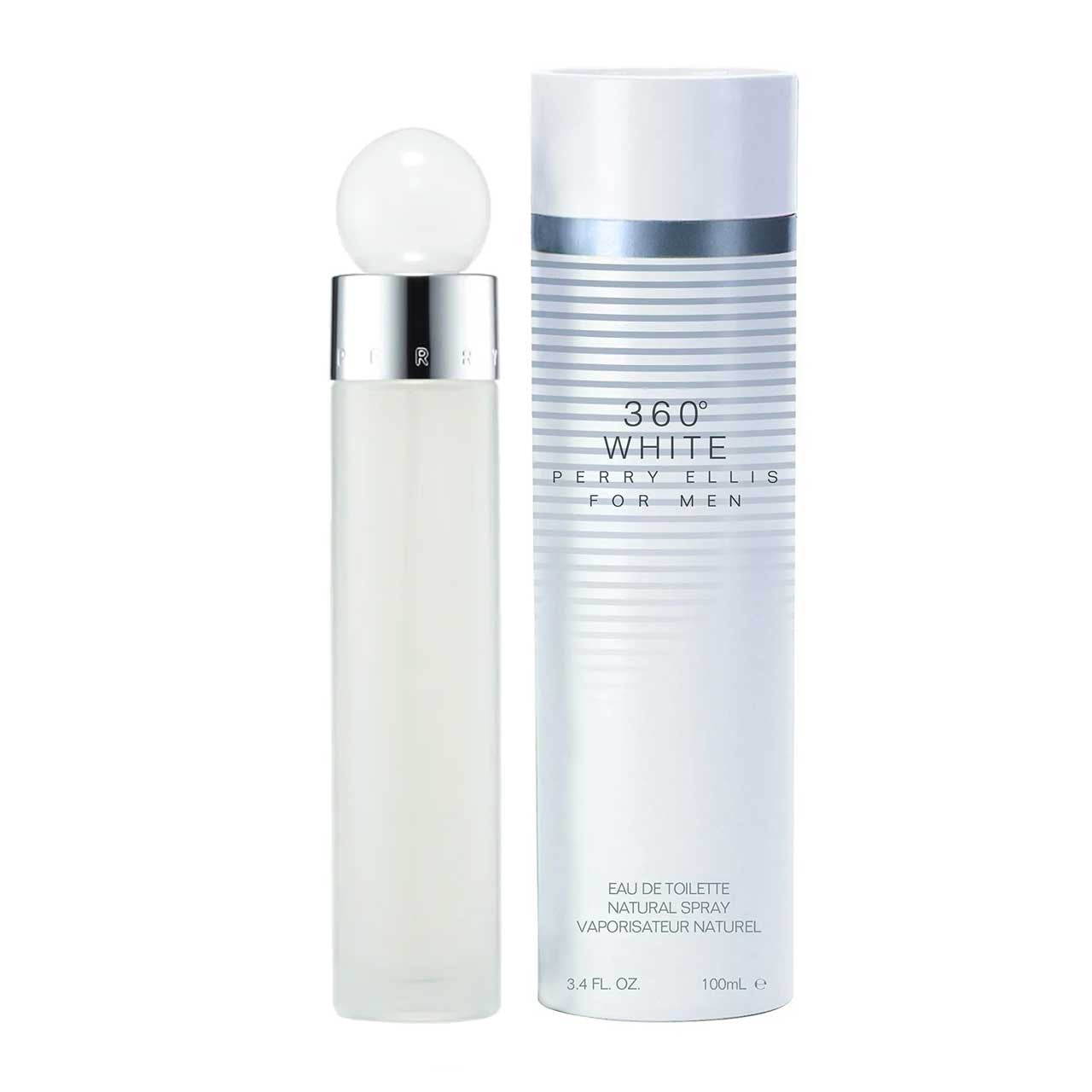 Perfume, Perry Ellis 360° White, Eau de Toilette, 100 ml para Hombre