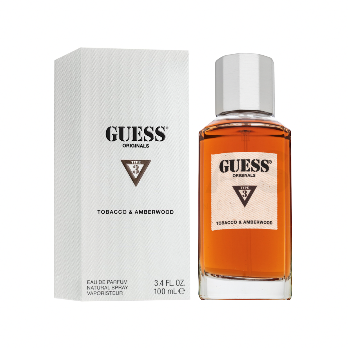 Perfume, Guess Type 3 Tobacco & Amberwood, Eau de Parfum, 100 ml Unisex