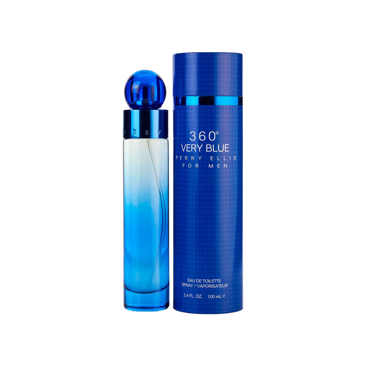 Perfume, Perry Ellis 360° Very Blue, Eau de Toilette, 100 ml para Hombre