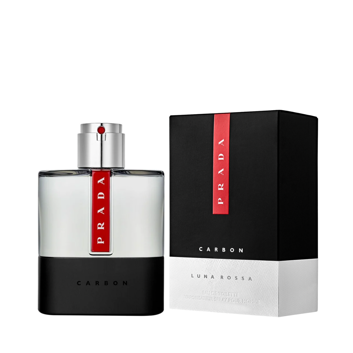 Perfume, Prada Luna Rossa Carbon, Eau de Toilette, 100 ml para Hombre