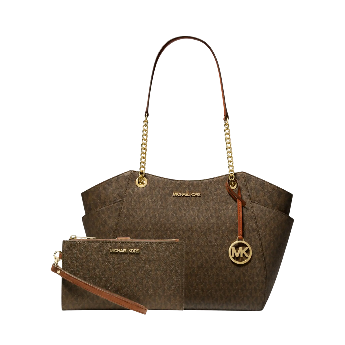 Set Michael Kors Jet Set Signature Canvas – Bolsa y Cartera