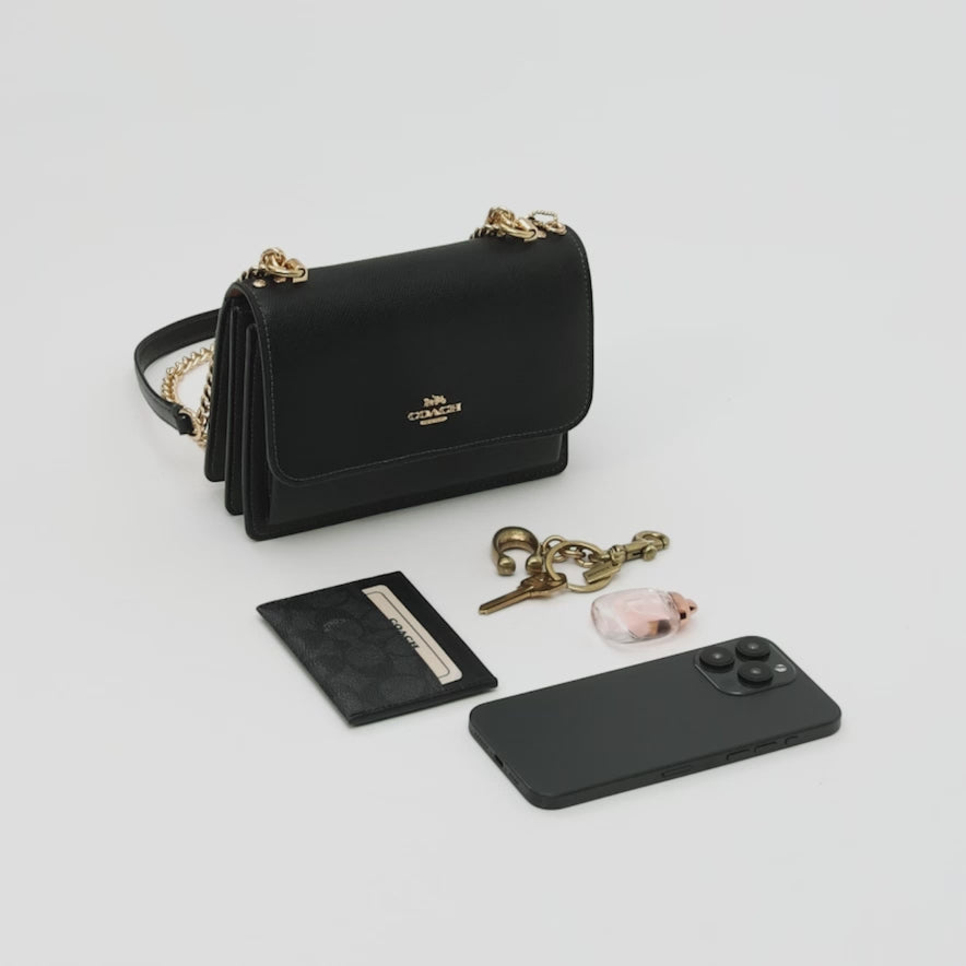 Cargar vídeo: Bolsa Coach Mini Klare Crossbody Bag In Signature Canvas